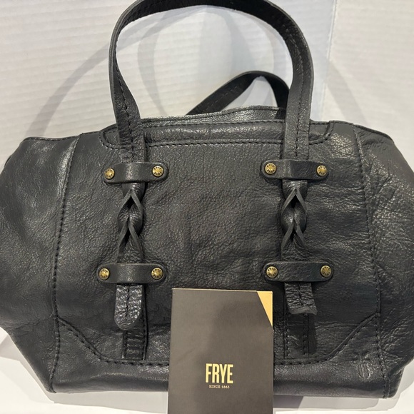 Frye Alya Black Leather Satchel. Has matching wallet in excellent condition. - Picture 2 of 13